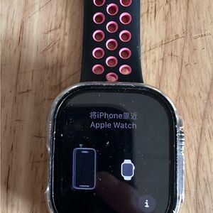 Apple Watch Ultimate 49 mm with Black and Pink Band Series 1